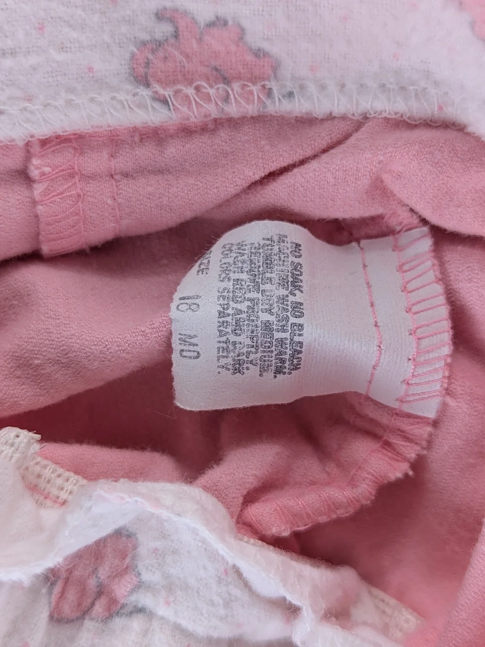 OshKosh Pink Corduroy Elephant Overalls Vestbak Vintage 18 Months